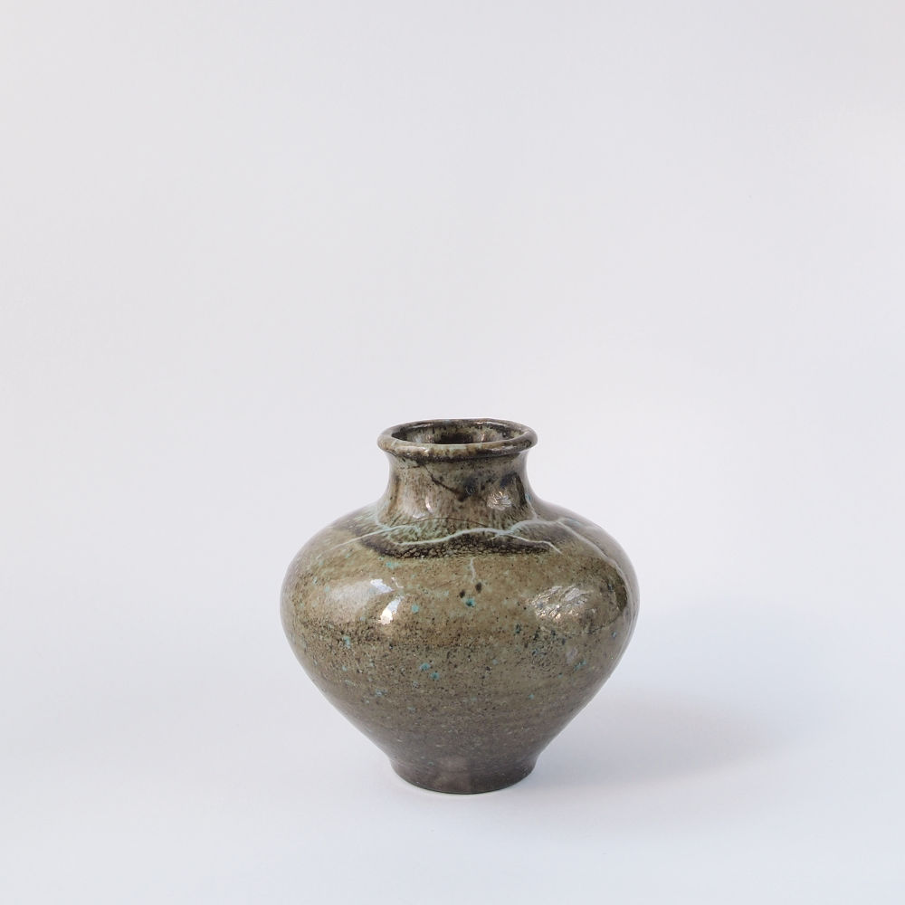 Otto MEIER (* 1903, † 1996) – Vase Grün und Türkis - Studiokeramik