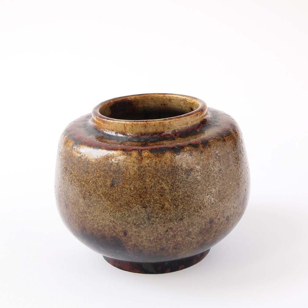 Pierre-Adrien DALPAYRAT (* 1844, † 1910) - Kleine Vase (braun, schwarz, rot) - Studiokeramik – Bild 3