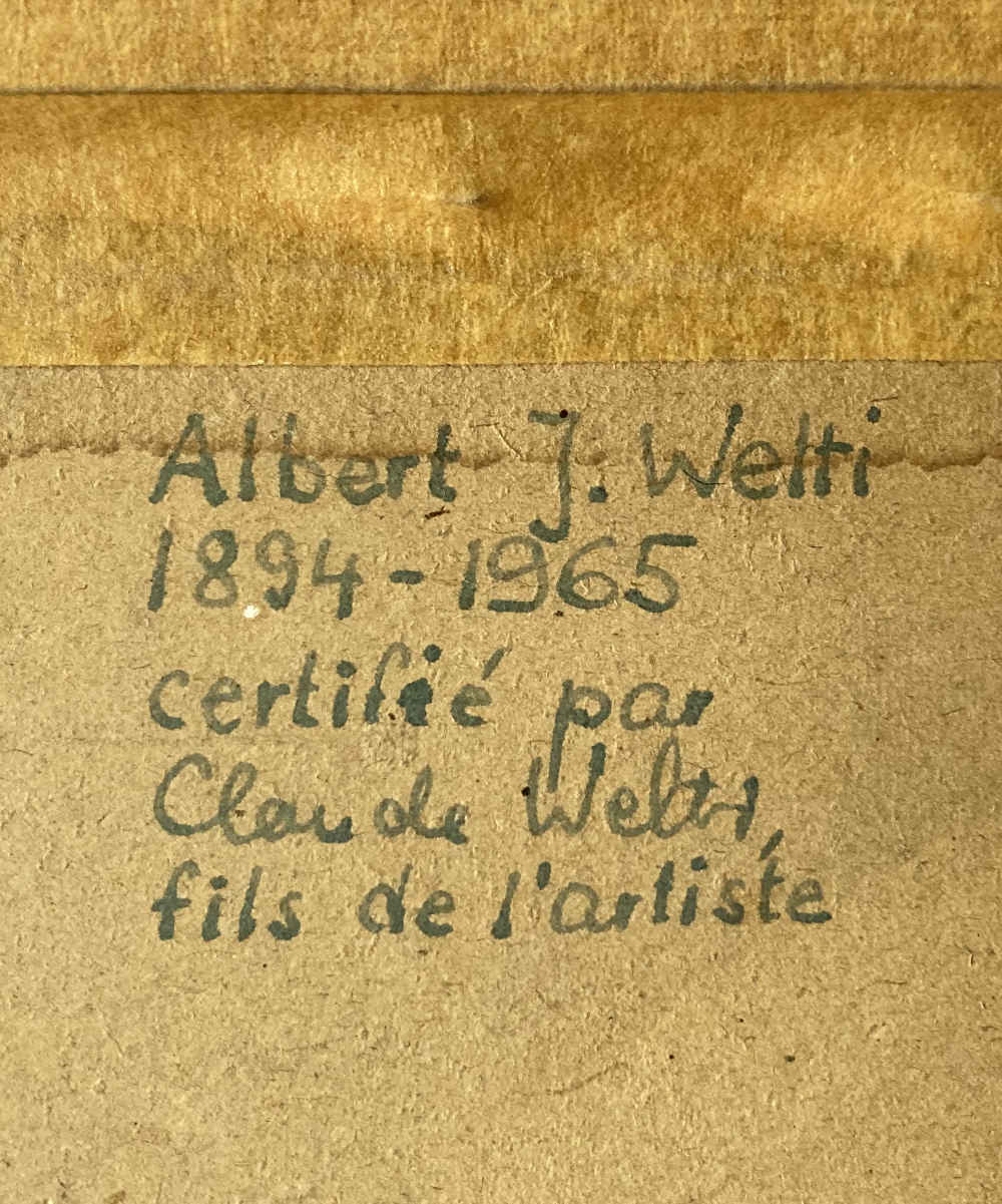 Albert Jakob WELTI (* 1894, † 1965) - Árbol - Pintura al óleo - Imagen 4