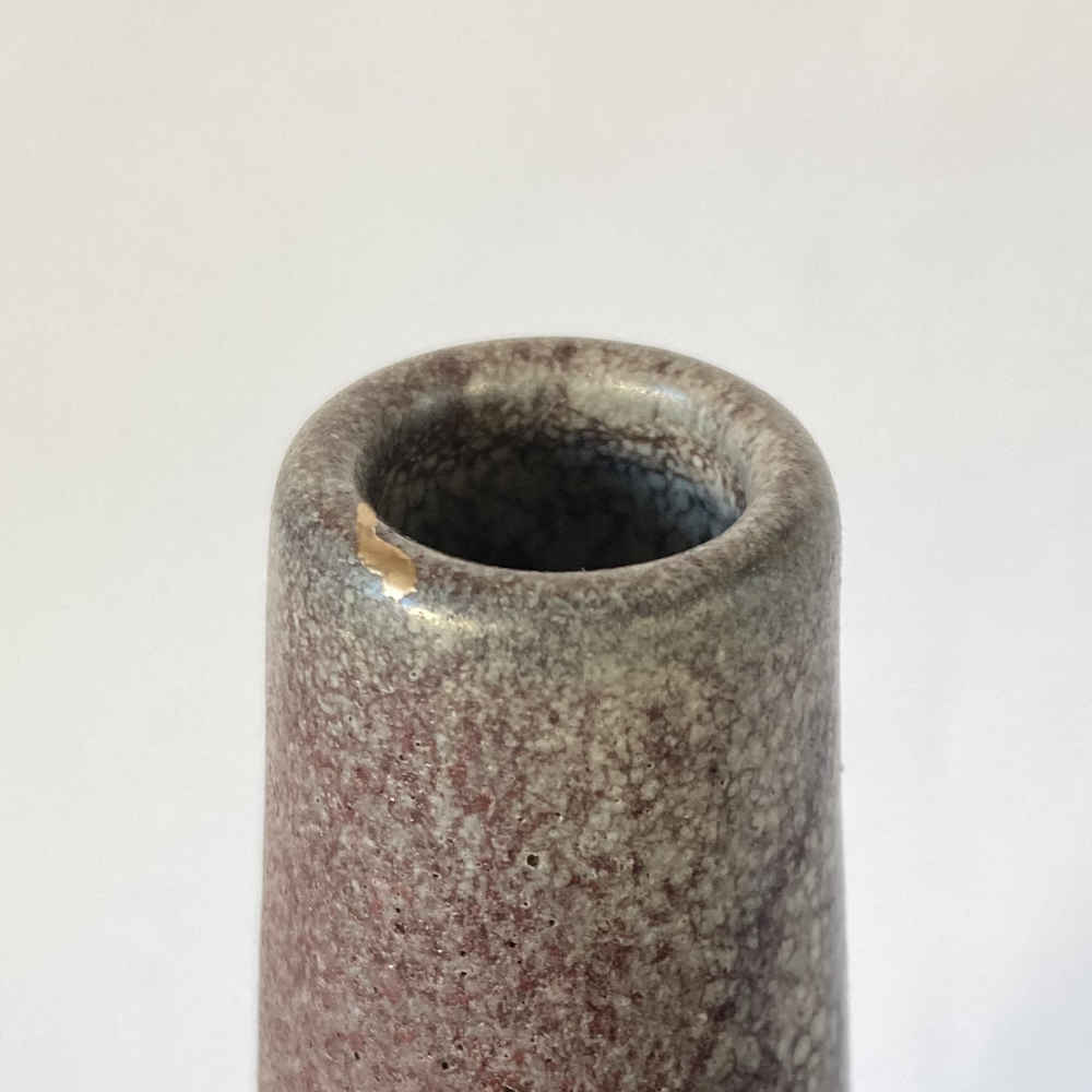 Albrecht HOHLT (* 1928, † 1960) – Vase pourpre (réparation à la laque de laiton selon la technique du kintsugi) – Céramique d'atelier – Image 10