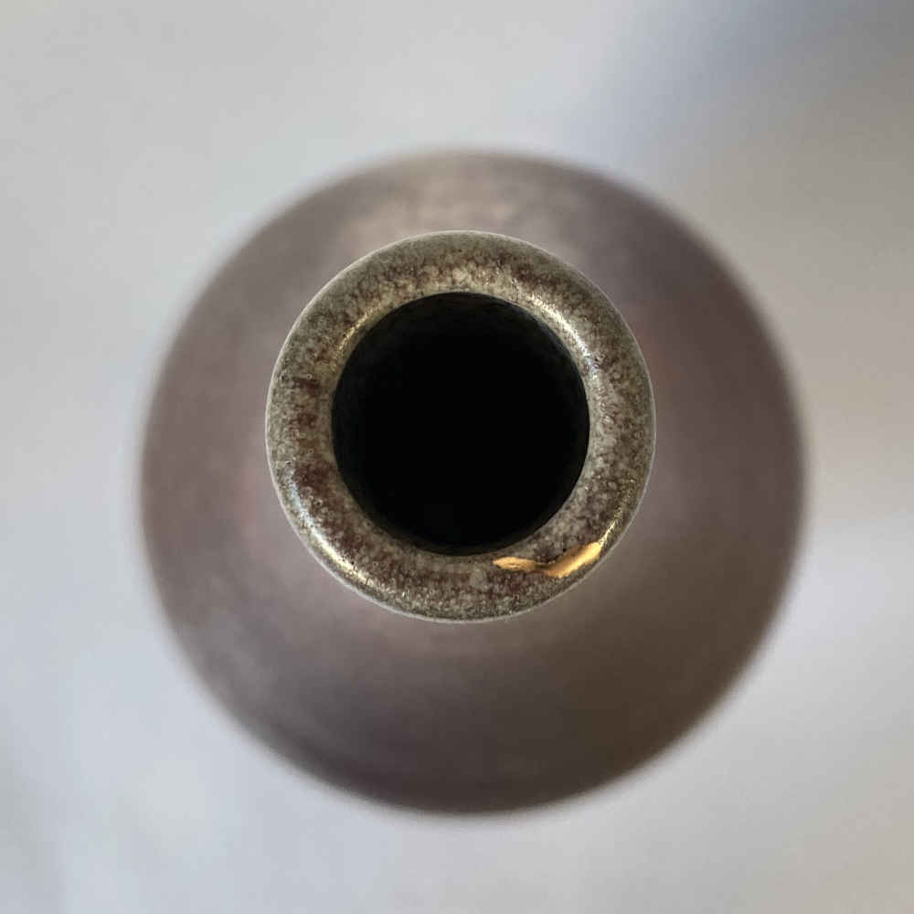 Albrecht HOHLT (* 1928, † 1960) – Vase pourpre (réparation à la laque de laiton selon la technique du kintsugi) – Céramique d'atelier – Image 11