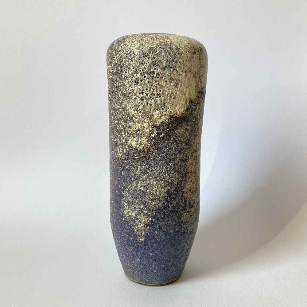 Albrecht HOHLT (* 1928, † 1960) - Vaso in ceramica giallo, viola, blu - immagine 4