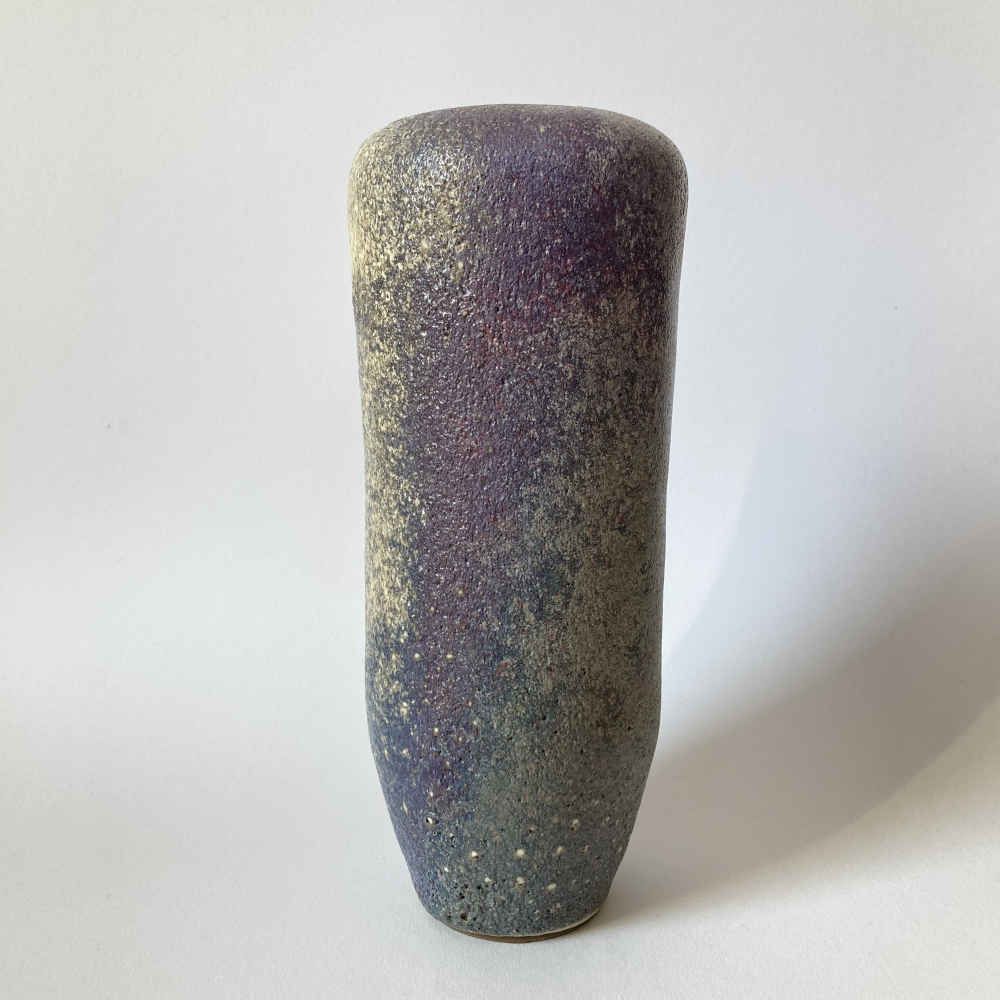 Albrecht HOHLT (* 1928, † 1960) - Vaso in ceramica giallo, viola, blu - immagine 2