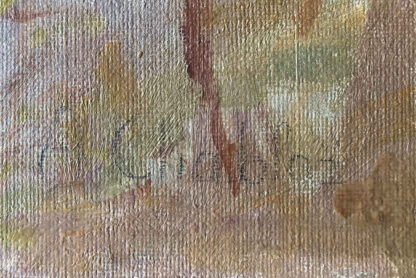 Alfred CHABLOZ (* 1866, † 1951) - Flusslandschaft - Ölgemälde – Bild 2