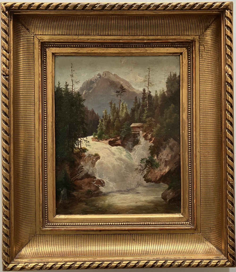 Anna BAAR-PLOMMER (* 1836, † 1890) – Torrente di montagna – Dipinto a olio - immagine 2