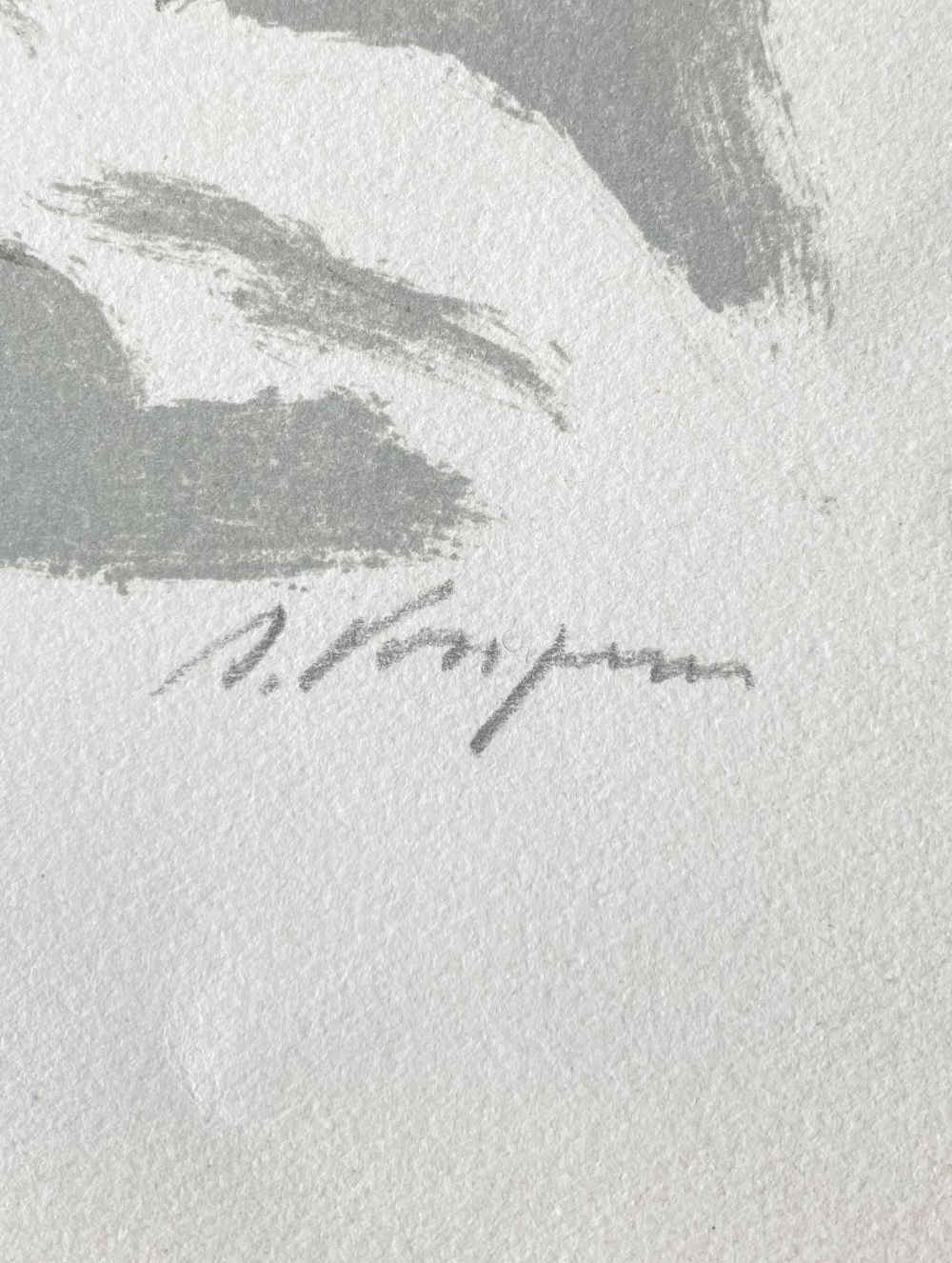 Anny VONZUN (* 1910, † 1990) - Chat sur le rebord d'une fenêtre - Lithographie couleur – Image 3