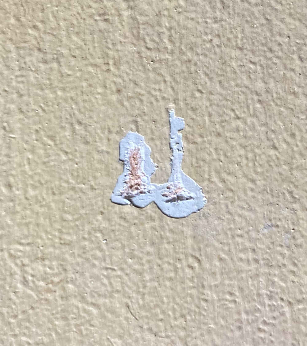 Arte naïf – Paesaggio invernale con slitta trainata da cavalli – Dipinto su porta dell'armadio - immagine 3