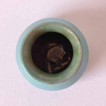 Auguste PAPENDIECK (* 1873, † 1950) - Petit vase (réparation de laque de laiton avec la technique du kintsugi) – Image 6