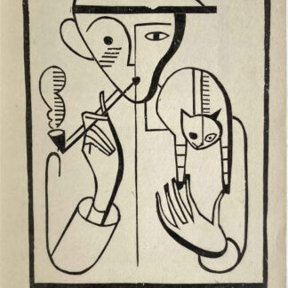Buch: Otto Lindig "Sigill. Blätter für Buch und Kunst." - mit Holzschnitt "Raucher (Otto Lindig)" von Gerhard Marcks