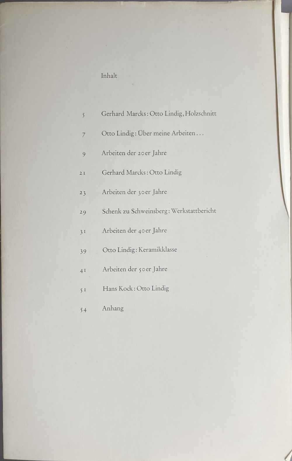 Buch: Otto Lindig "Sigill. Blätter für Buch und Kunst." - mit Holzschnitt "Raucher (Otto Lindig)" von Gerhard Marcks – Bild 4
