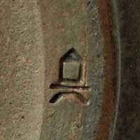 Marca de Burg Giebichenstein: sello con castillo, casa sobre raya y arco.