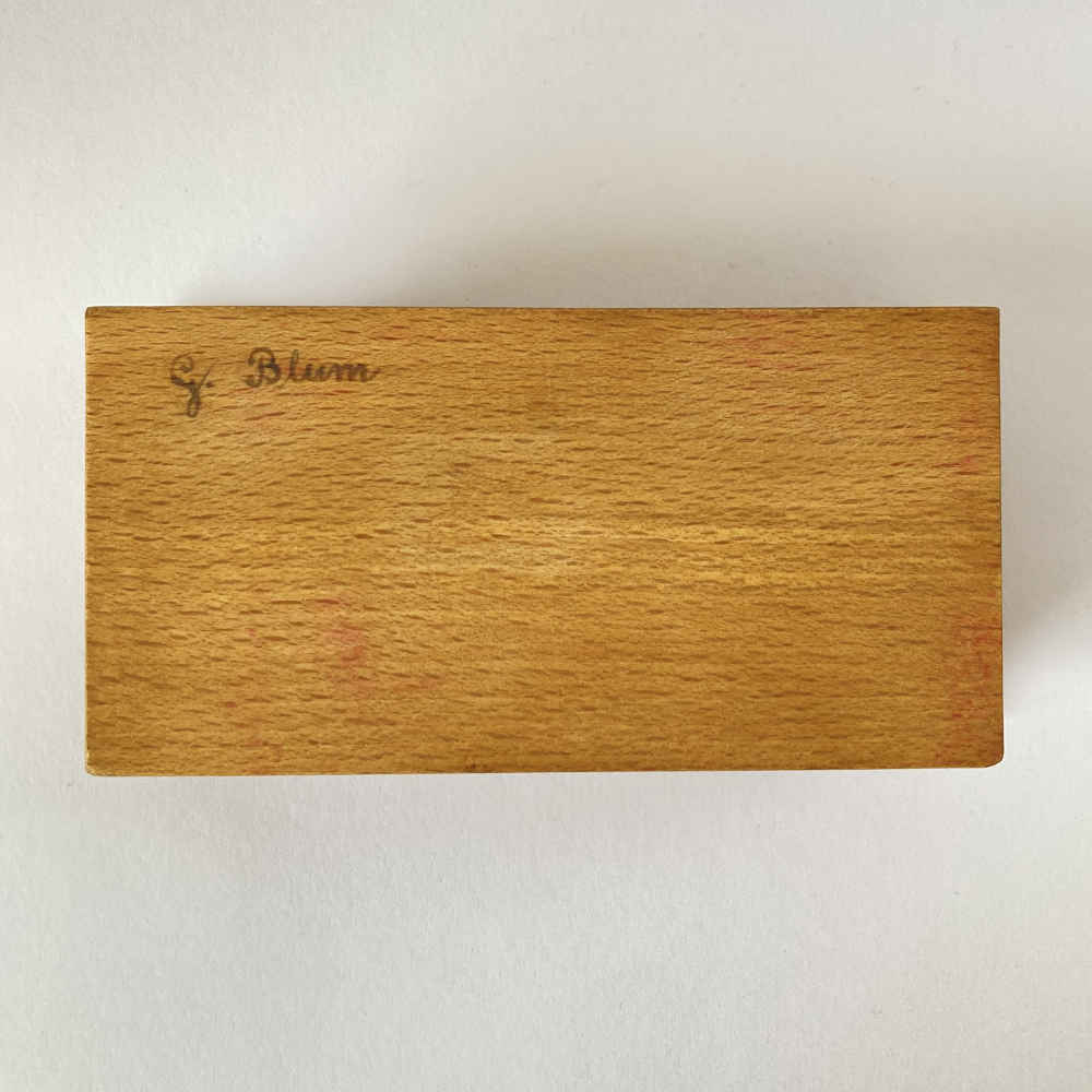 Caja de madera con veduta para sellos - Pintura veduta - Imagen 5