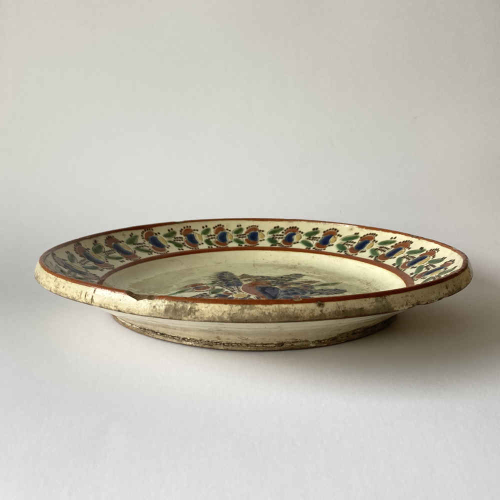 Cerámica estilo Heimberger - Plato con motivo de pájaros - Imagen 2
