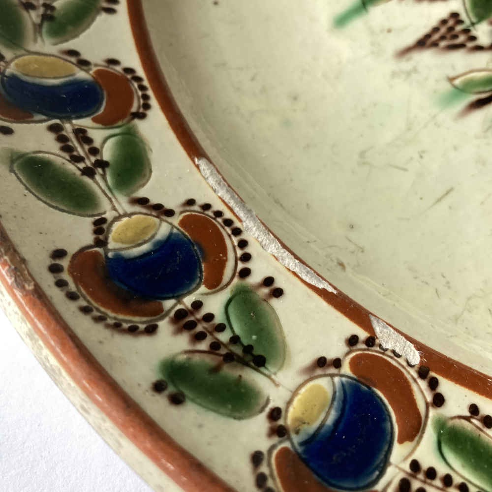 Ceramica Tipo Heimberger - Piatto con motivo di uccello - immagine 7