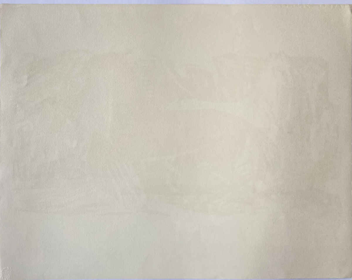 Christian ZWAHLEN (* 1904, † 1977) - Paesaggio invernale nei toni del blu - Print - immagine 3