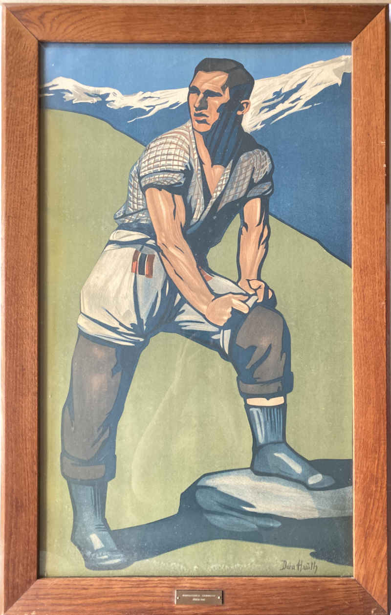 Dora HAUTH (* 1874, † 1957) - Plakat-Reproduktion von 1947 "Nordostschweiz. Schwingfest Zürich 1947" (urspr. Original-Plakat: „Eidg. Schwing- & Aelplerfest 1911") – Bild 2