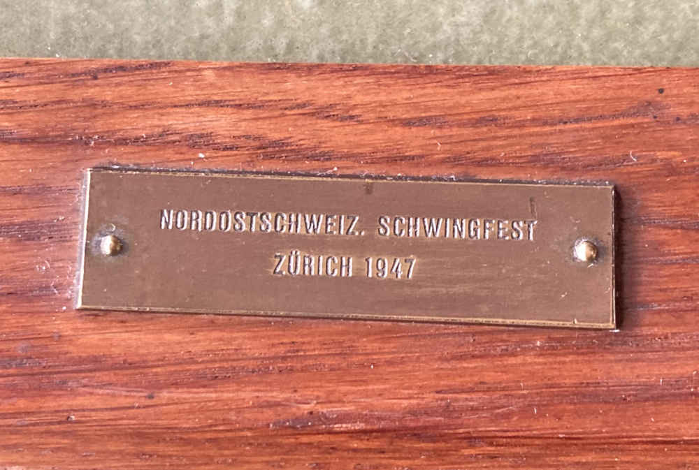 Dora HAUTH (* 1874, † 1957) - Plakat-Reproduktion von 1947 "Nordostschweiz. Schwingfest Zürich 1947" (urspr. Original-Plakat: „Eidg. Schwing- & Aelplerfest 1911") – Bild 4