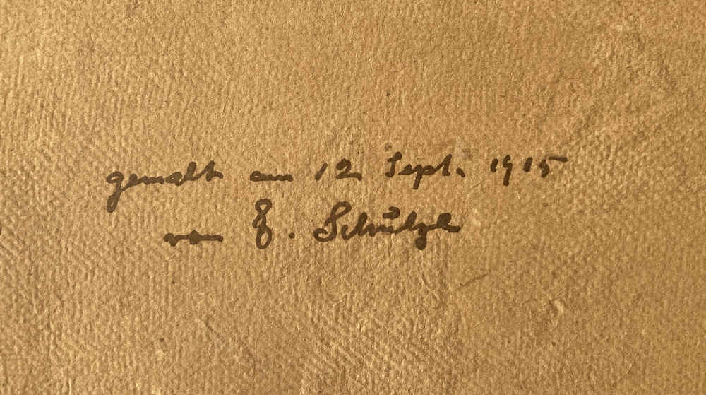 Emil SCHULZE (* 1863, † 1930) – Paesaggio fluviale – Dipinto - immagine 6