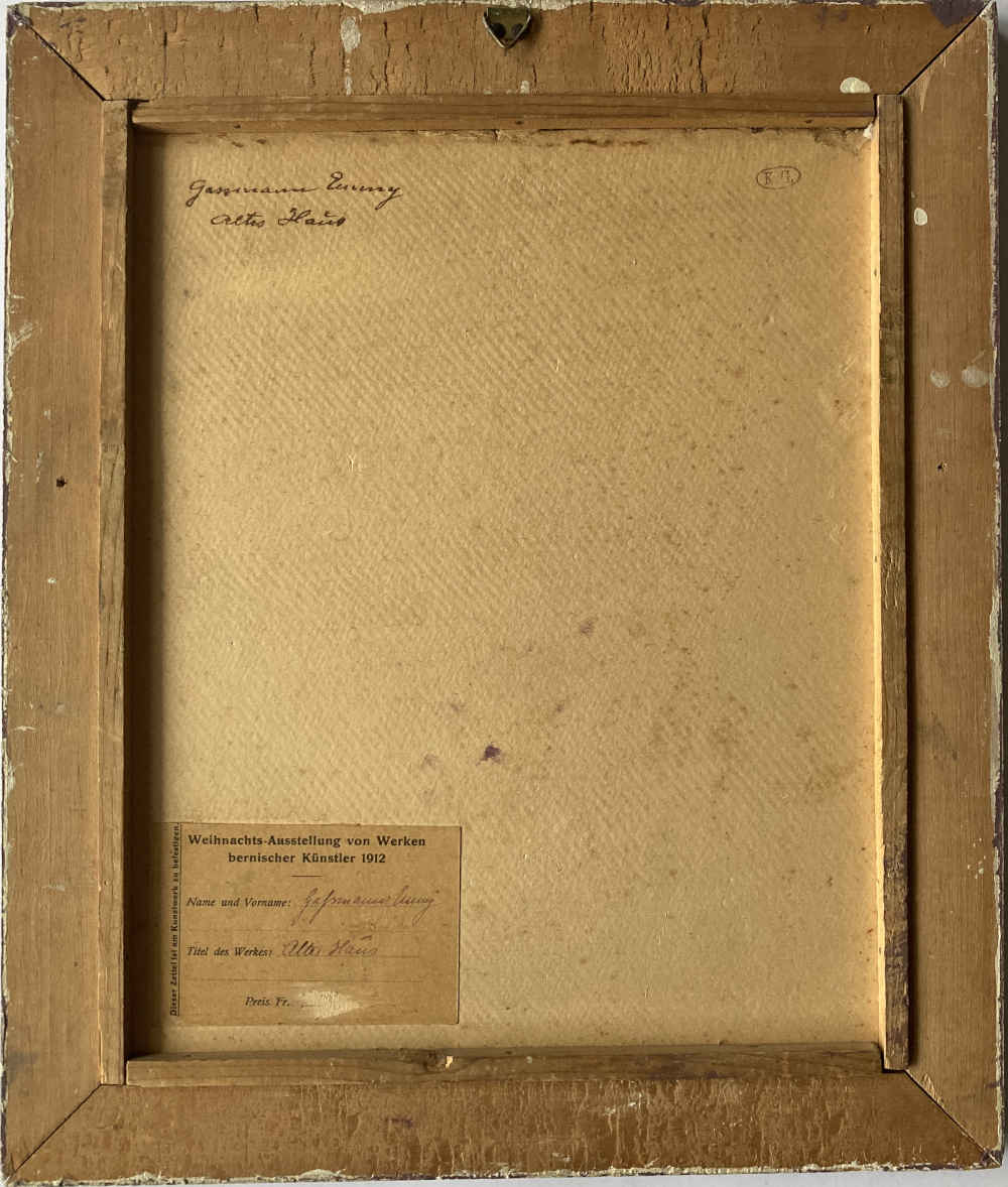 Emmy GASSMANN (* 1879, † 1973) - Vieille maison - Tableau – Image 4