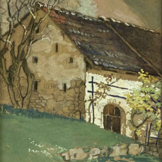 Emmy GASSMANN (* 1879, † 1973) - Vieille maison - Tableau