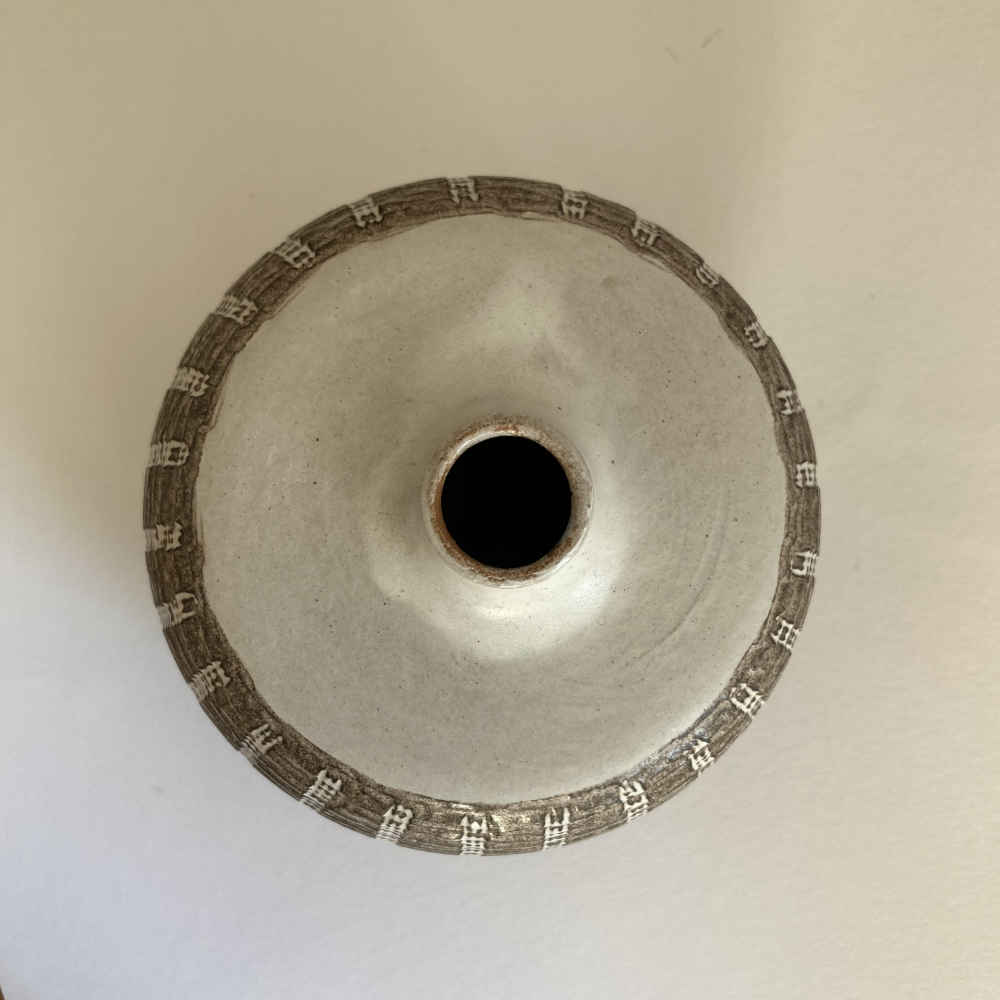 Erhard GOSCHALA (* 1928, † 2003) - Vase en forme d'oursin - poterie d'atelier – Image 4