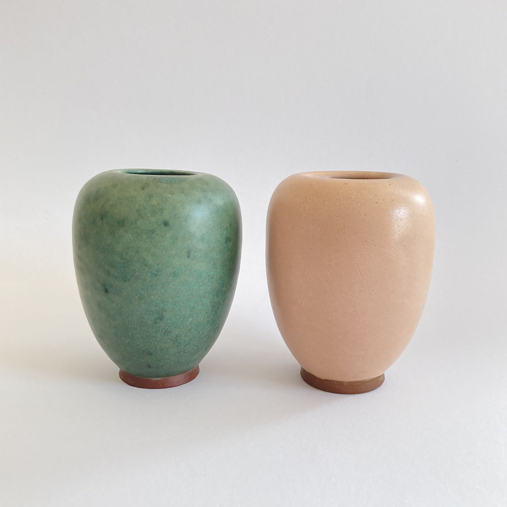 Erhard GOSCHALA (* 1928, † 2003) - Paire de vases en céramique - poterie d'atelier – Image 2