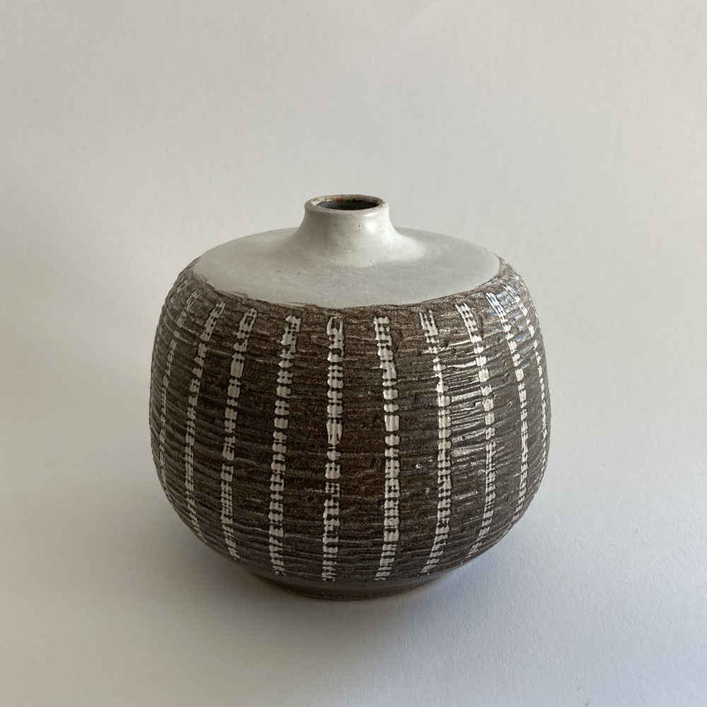 Erhard GOSCHALA (* 1928, † 2003) - Vase in the Shape of a Sea Urchin - Studio Pottery - Image 3