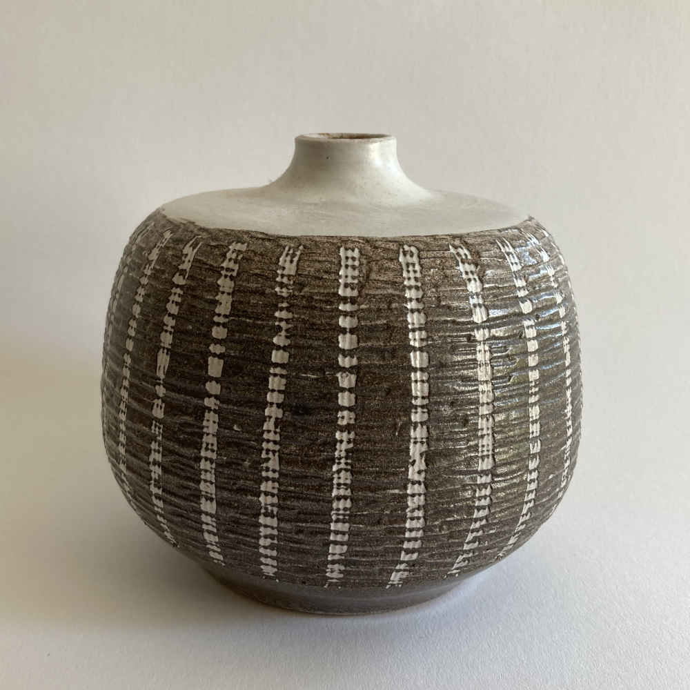 Erhard GOSCHALA (* 1928, † 2003) - Vaso in forma di riccio di mare - studio ceramica