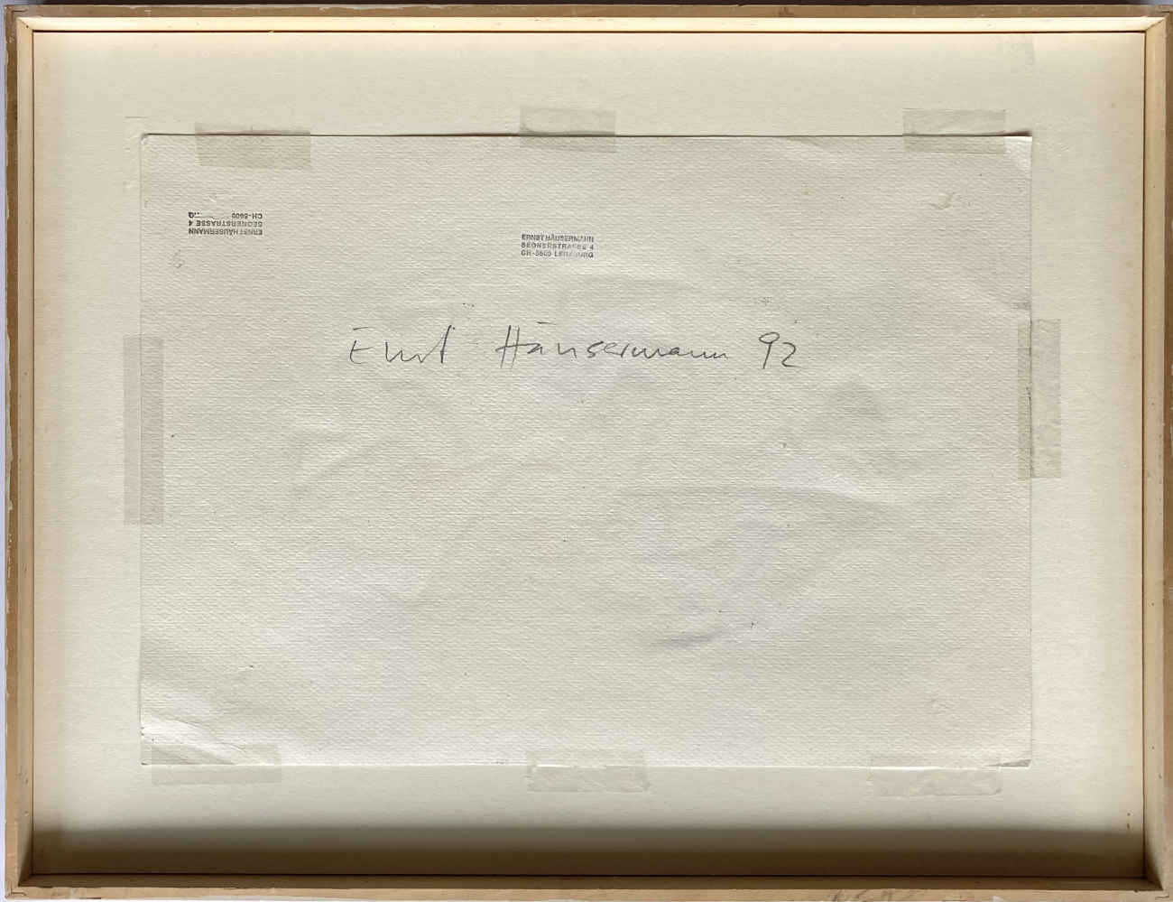 Ernst HÄUSERMANN (* 1947) - Tableau abstrait - Tableau au pastel – Image 4