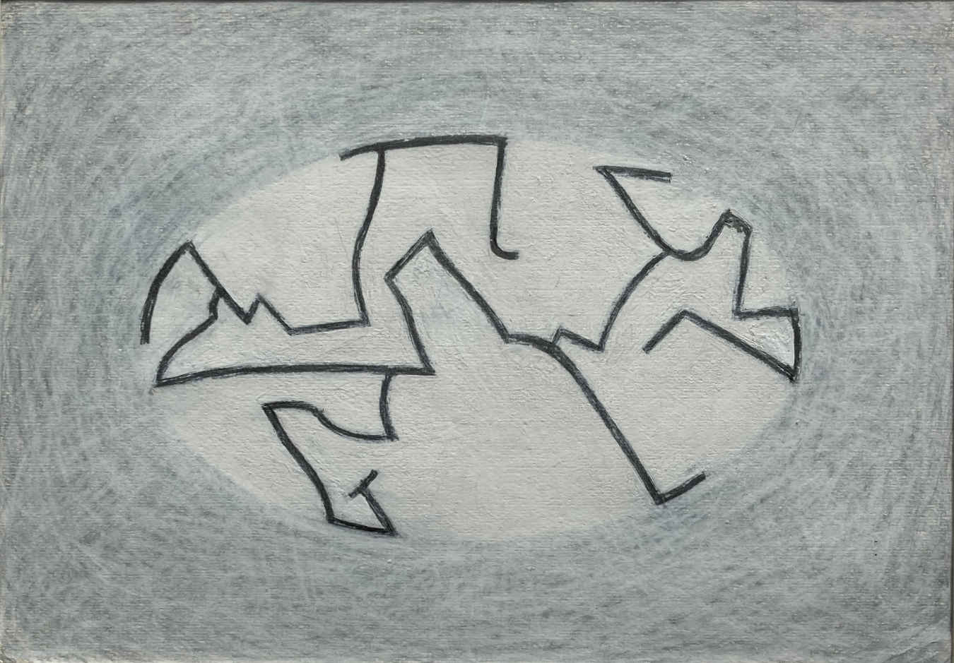 Ernst HÄUSERMANN (* 1947) - Tableau abstrait - Tableau au pastel