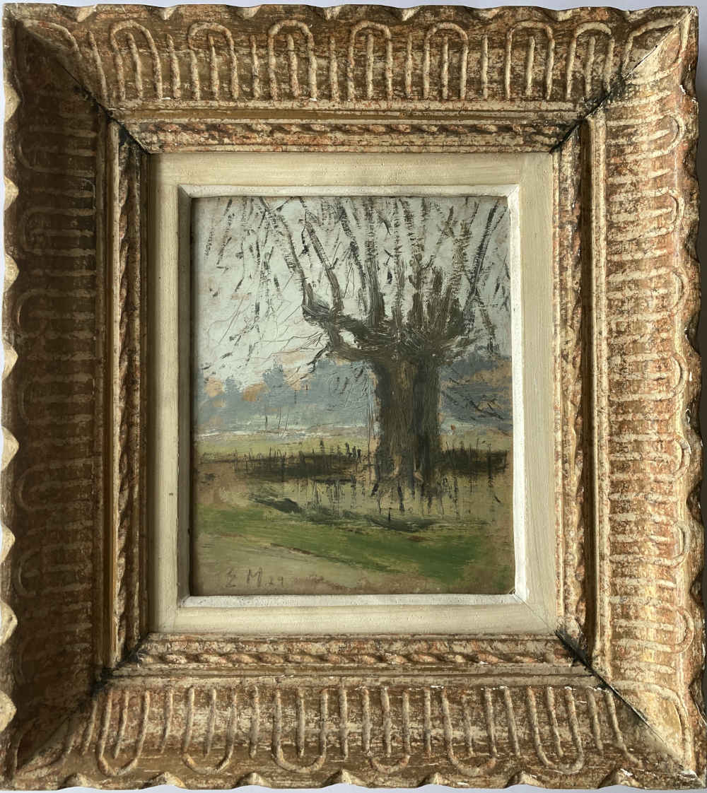 Ernst MORGENTHALER (* 1887, † 1962) - Albero - Dipinto a olio del 1929 - immagine 2
