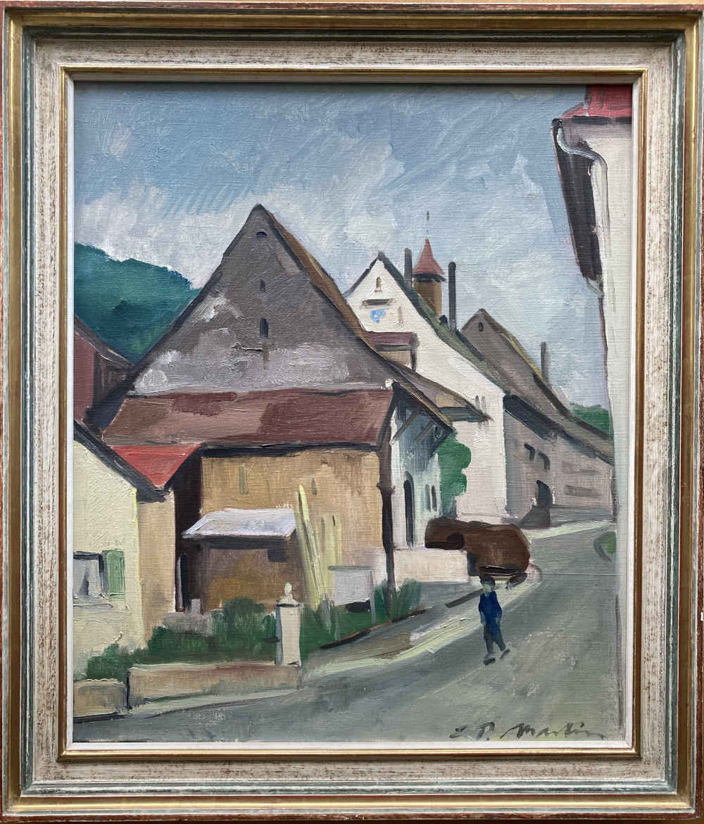 Ernst Peter MARTIN (* 1915 - † ?) - Image du rue - Peinture à l'huile – Image 2