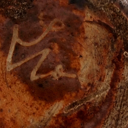 Una de las firmas de cerámica de Eugène Lion: Lion.