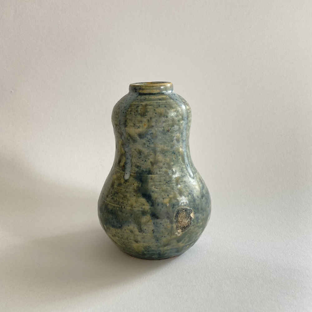 Eugène LION (* 1867, † 1945) - Vaso a forma di zucca butternut - studio ceramica - immagine 2