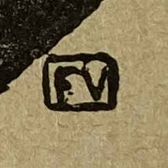 Monograma de Felix Vallotton: FV.