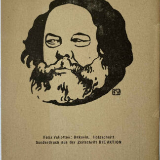 Félix VALLOTTON (* 1865, † 1925) - Bakunin - Xilografía
