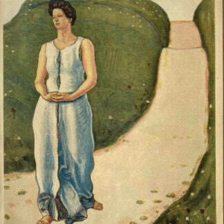 Ferdinand HODLER (* 1853, † 1918) - Couverture du magazine JUGEND (1920 no. 20) avec impression de « Die Stille des Abends » (Le silence du soir)
