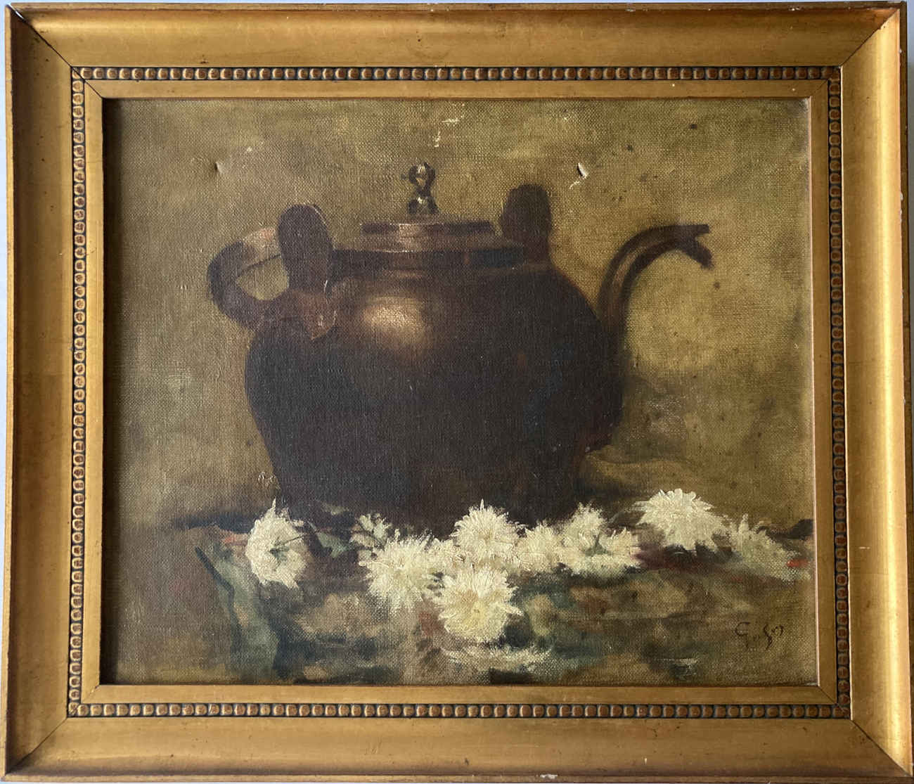 François-Adolphe GRISON (* 1845 - † 1914) - Teapot - Oil painting - Image 2