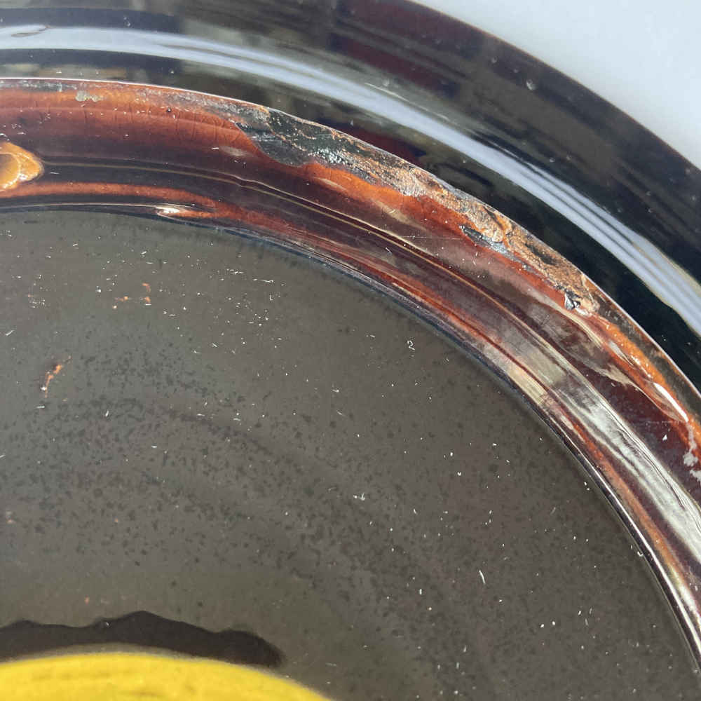 Friedrich Ernst FRANK (* 1862, † 1920) para Johann WANZENRIED - Plato con traje tradicional «Berna» en cerámica - Mayólica de Thun - Imagen 6