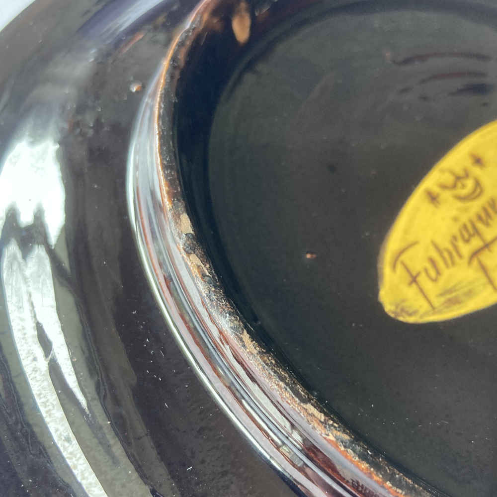 Friedrich Ernst FRANK (* 1862, † 1920) para Johann WANZENRIED - Plato con traje tradicional «Berna» en cerámica - Mayólica de Thun - Imagen 7