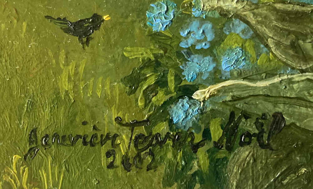 Signature de Geneviève TERVER-NOËL: Geneviève Terver Noël.