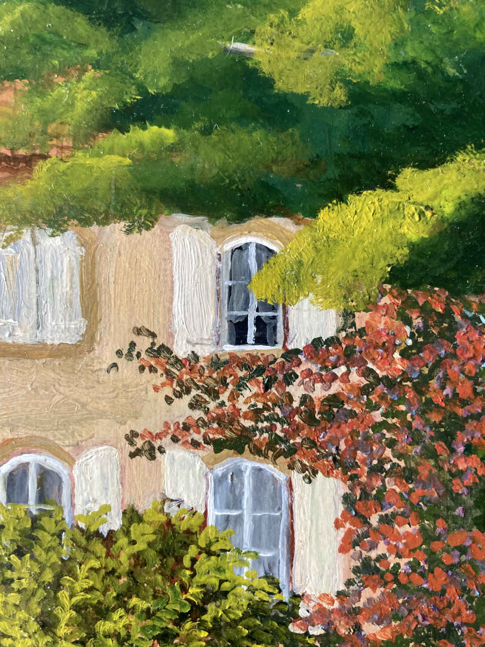 Geneviève TERVER-NOËL (* 1934) - In den Hügeln des Südens - Öl auf Leinwand – Bild 9