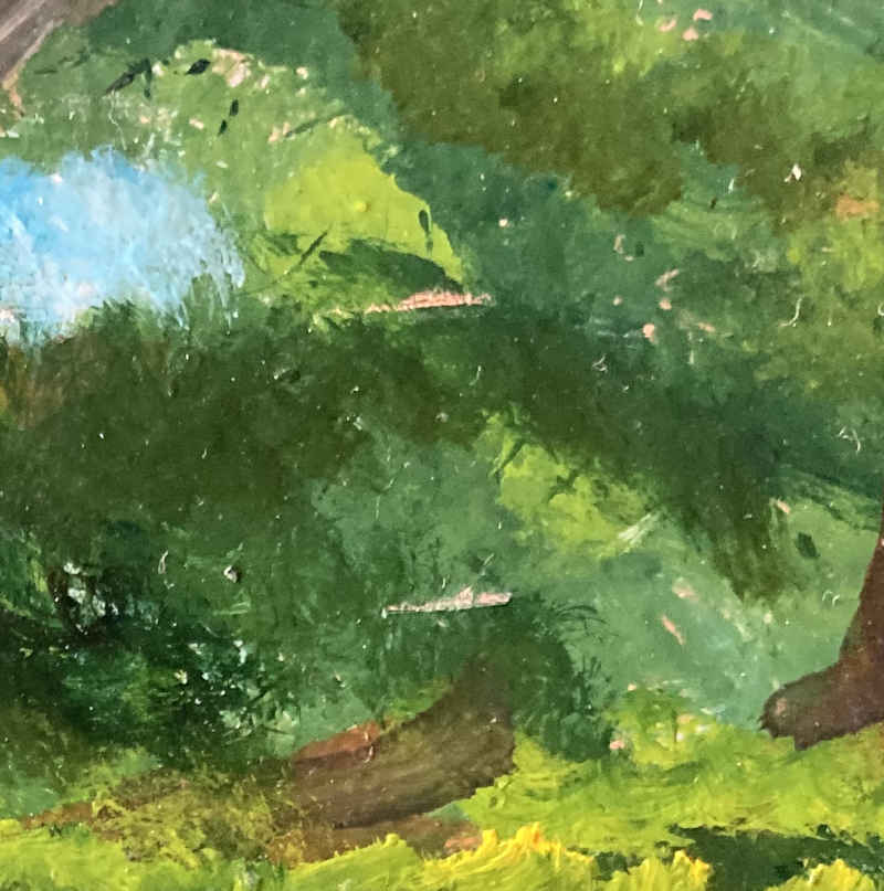 Geneviève TERVER-NOËL (* 1934) - In den Hügeln des Südens - Öl auf Leinwand – Bild 2