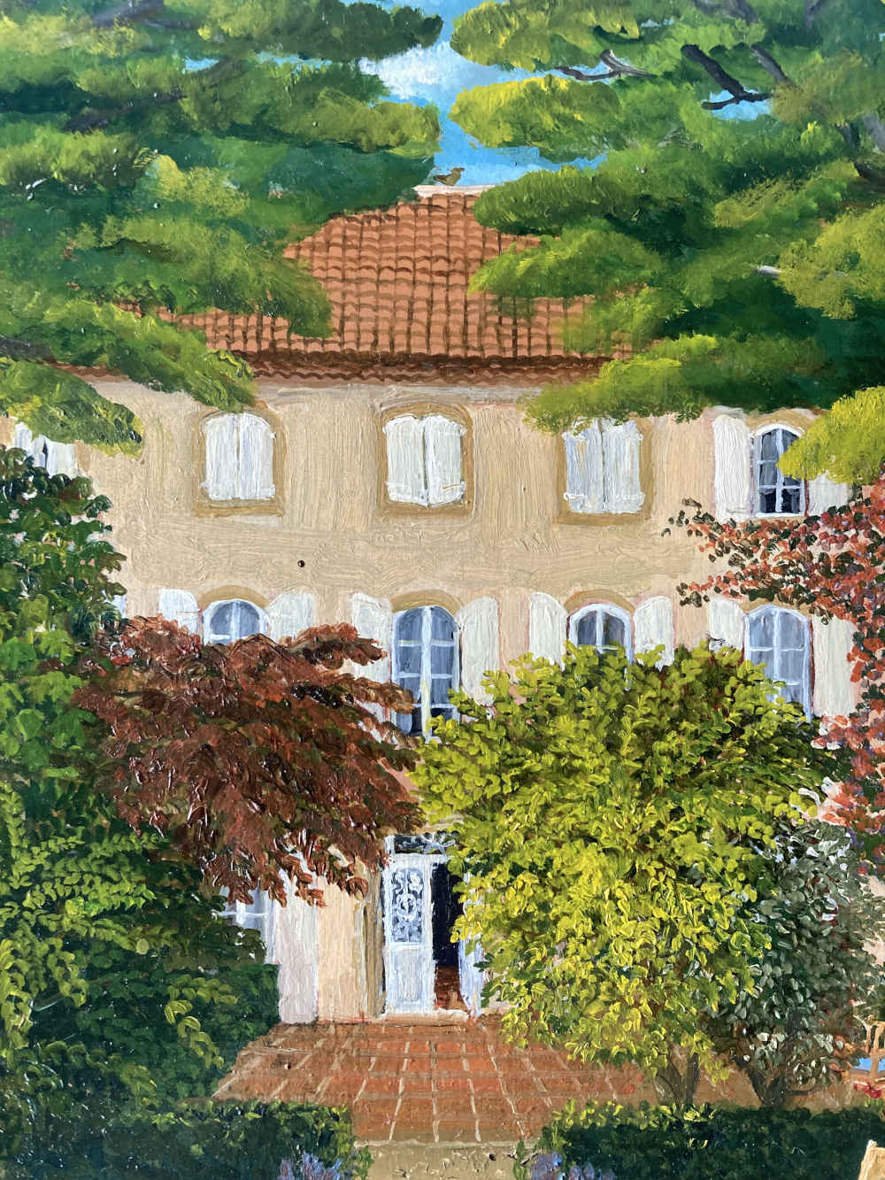 Geneviève TERVER-NOËL ( * 1934) – In the Hills of the South – Oil on canvas - Image 5