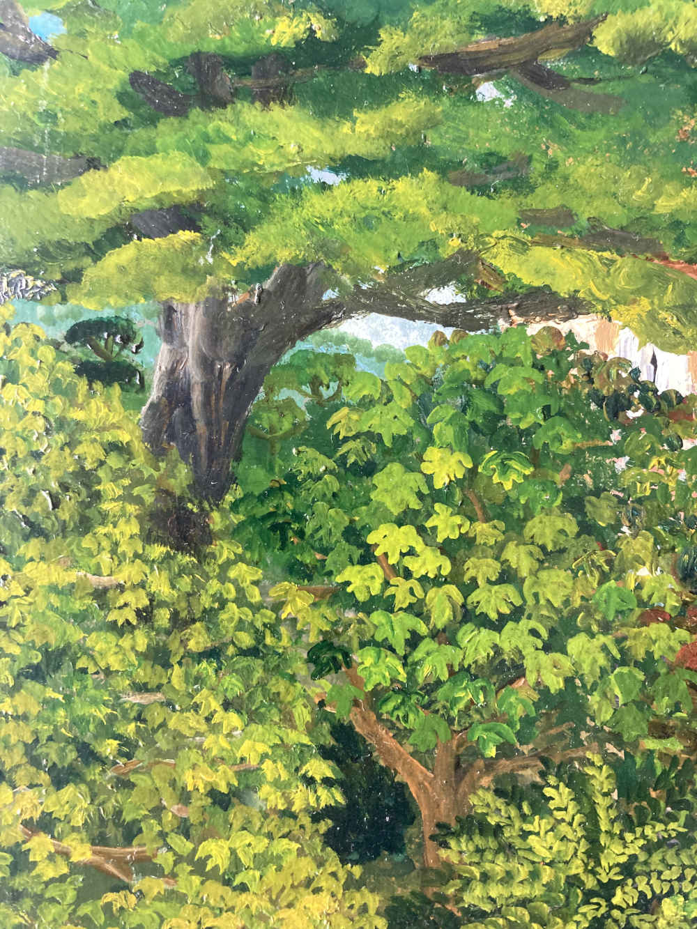 Geneviève TERVER-NOËL ( * 1934) – In the Hills of the South – Oil on canvas - Image 6