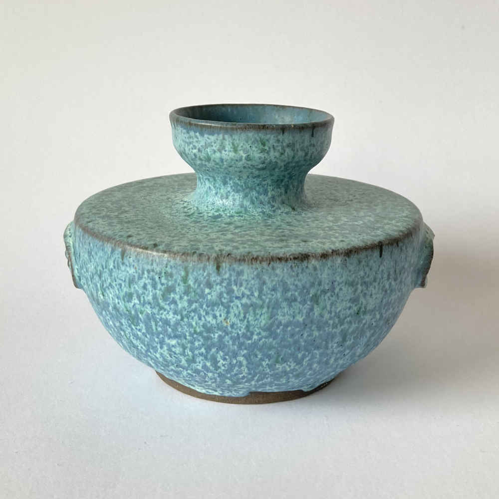 Gerda KÖRTING (* 1911, † 2000) - Vaso blu con emblema - Studio ceramica - immagine 3