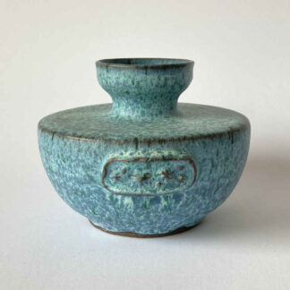 Gerda KÖRTING (* 1911, † 2000) - Blue Vase with Emblem - Studio Pottery