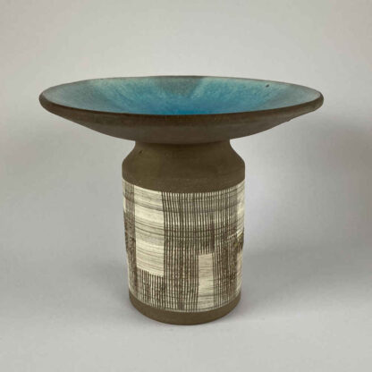 Gerhard DÖLZ (* 1926, † 2007) - Vaso a piastra con blu - Studio ceramica - immagine 2