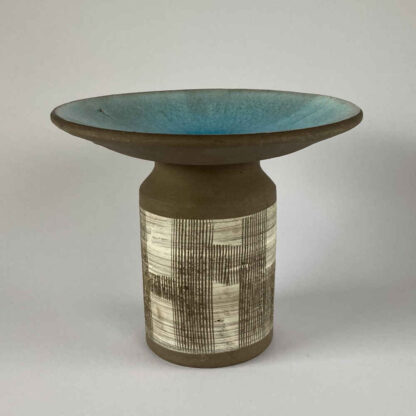 Gerhard DÖLZ (* 1926, † 2007) - Vaso a piastra con blu - Studio ceramica - immagine 4