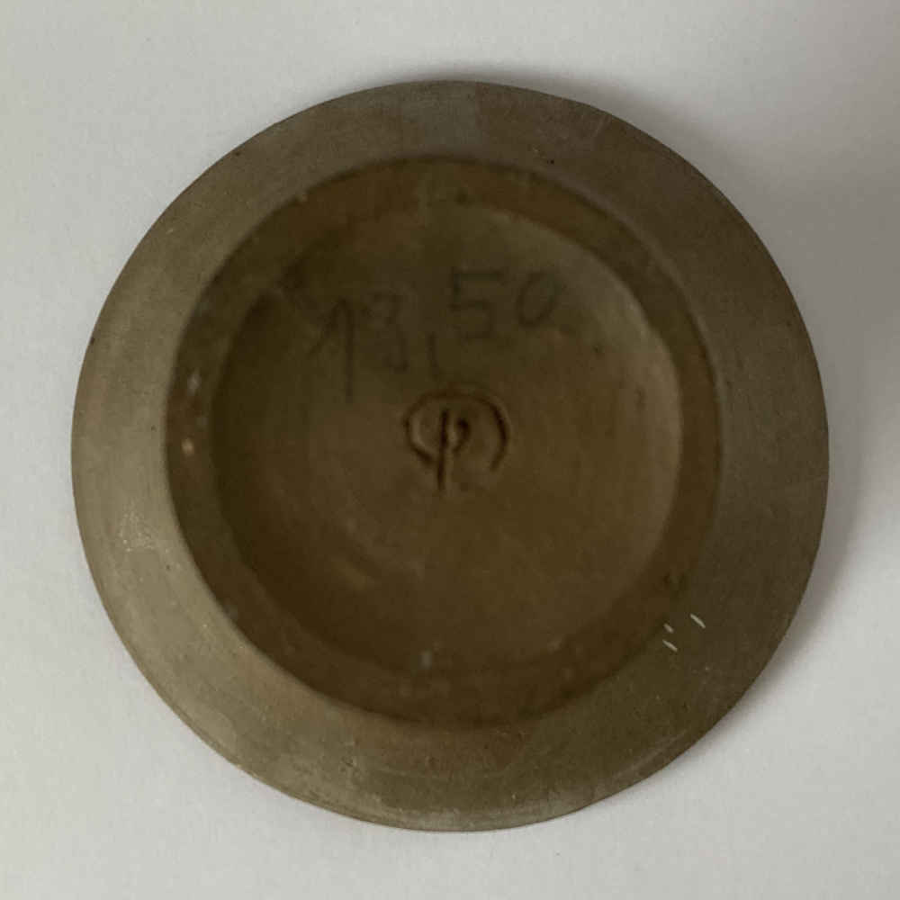 Gerhard DÖLZ (* 1926, † 2007) - Plate-Vase with Blue - Studio Pottery - Image 6